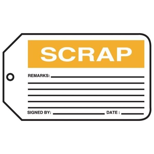 Accuform Self-Laminating RP-Plastic, 3-1/4 in Width, 0.11 in Height, , 5 PK MMT308PTM - main